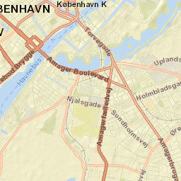 Christianshavn Street Map