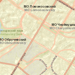 Cherëmushki Street Map