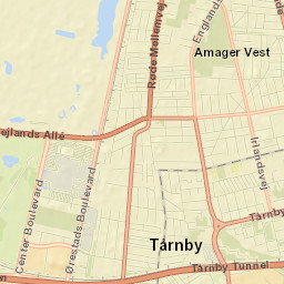 Tårnby Street Map