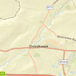 Kilmarnock Road, Crosshouse, East Ayrshire Street Map