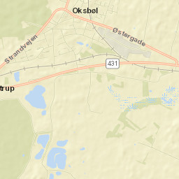Oksbøl Street Map