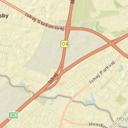 Ishøj Kommune Street Map