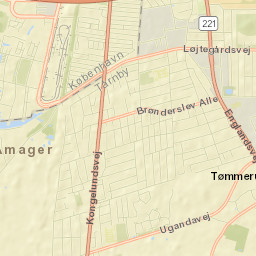 Tårnby Kommune Street Map