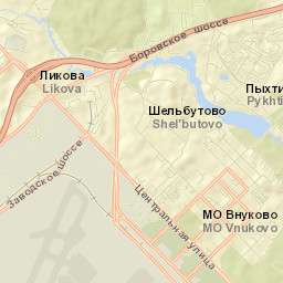 Vnukovo Street Map