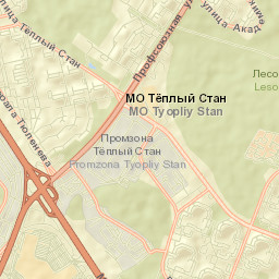 Tyoply Stan Street Map