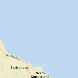 Seahouses Street Map