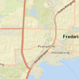 Fredericia Street Map
