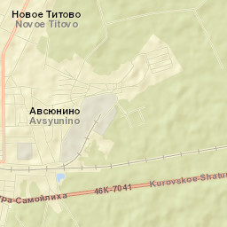 Avsyunino Street Map