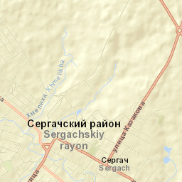 Sergach Street Map