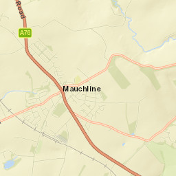 Mauchline Street Map