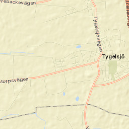 Tygelsjö Street Map