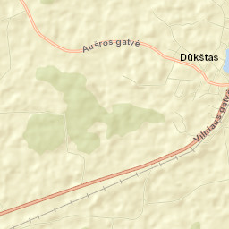 Dūkštas Street Map