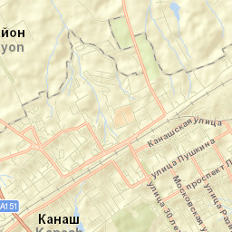 Kanash Street Map