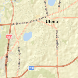 Utena Street Map