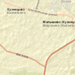 Malyshevo Street Map
