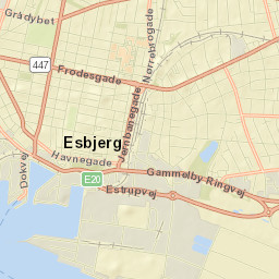 Esbjerg Kommune Street Map