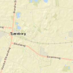 Tjæreborg Street Map