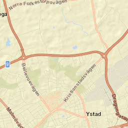Ystad Street Map