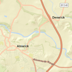 Alnwick Street Map
