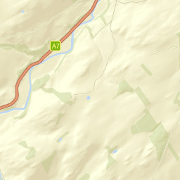 A7, Hawick, Scottish Borders TD9, UK Street Map