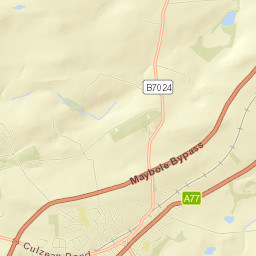 A77, Maybole, South Ayrshire KA19, UK Street Map