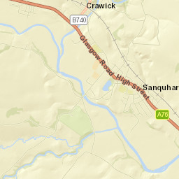 Sanquhar Street Map