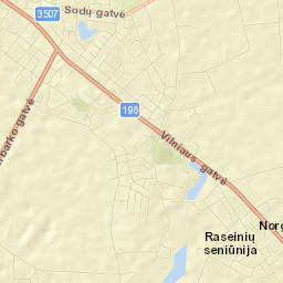 Raseiniai Street Map