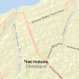 Chistopol’ Street Map