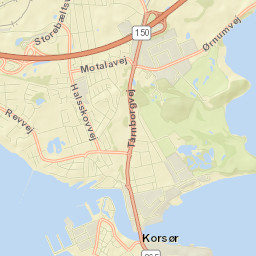 Korsør Street Map
