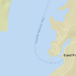 Sand Point Street Map