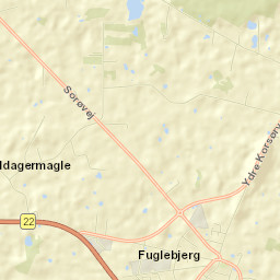Fuglebjerg Street Map