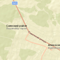 Aginskoye Street Map