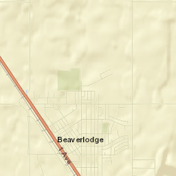 Beaverlodge Street Map