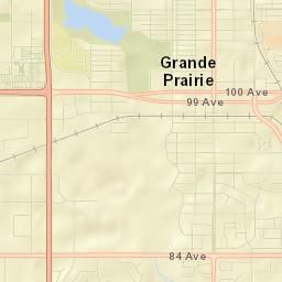 Grande Prairie Street Map
