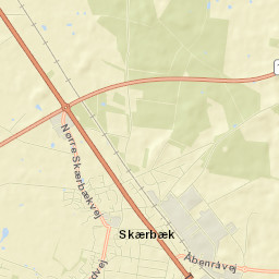 Skaerbaek Street Map