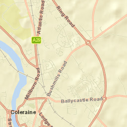 Coleraine Street Map