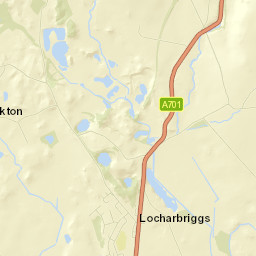 A701, Locharbriggs, Dumfries, Dumfries and Galloway Street Map