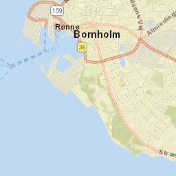 Rønne Street Map