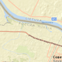 Sovetsk Street Map