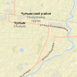Chulym Street Map
