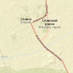 Slavsk Street Map