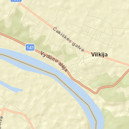Vilkija Street Map