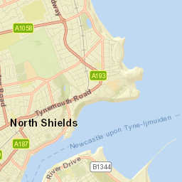 Pier Road North Shields Tyne and Wear Street Map