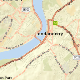 Londonderry County Borough Street Map