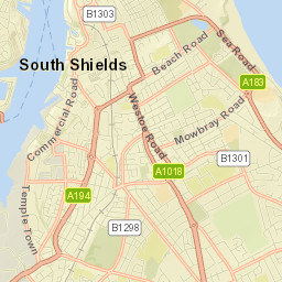 South Shields Street Map