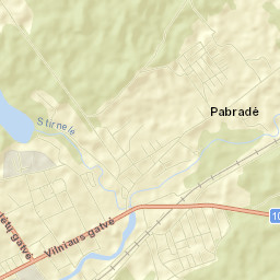 Pabradė Street Map