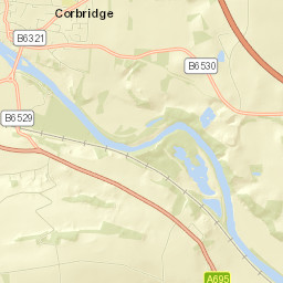 Station Road, Corbridge, Northumberland Street Map