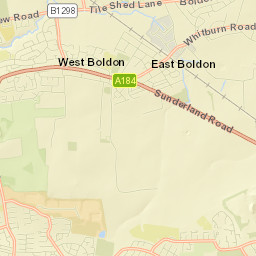 East Boldon Street Map
