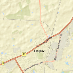 Tinglev Street Map