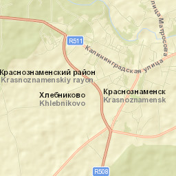 Krasnoznamensk Street Map